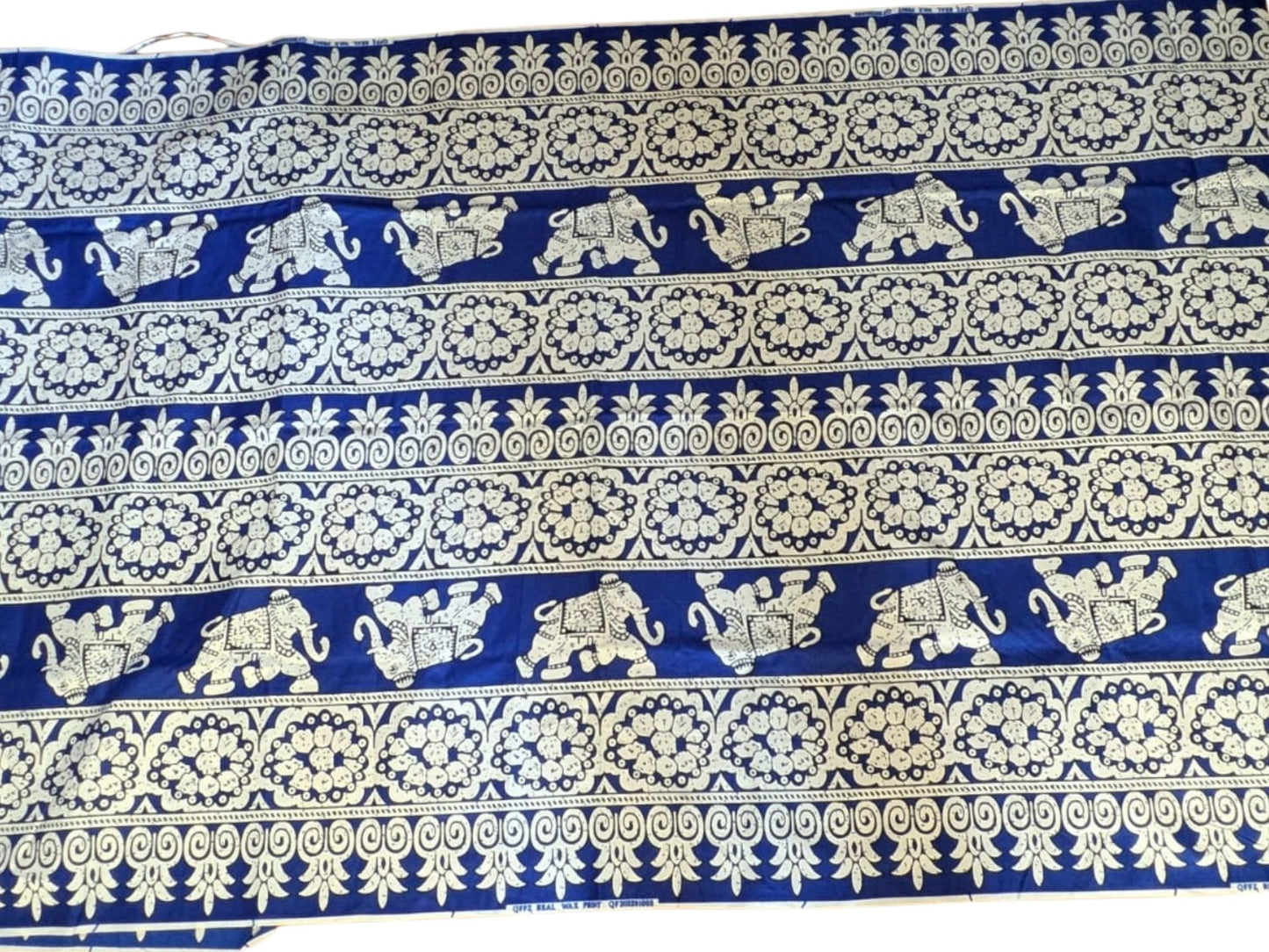 Tissu wax éléphants