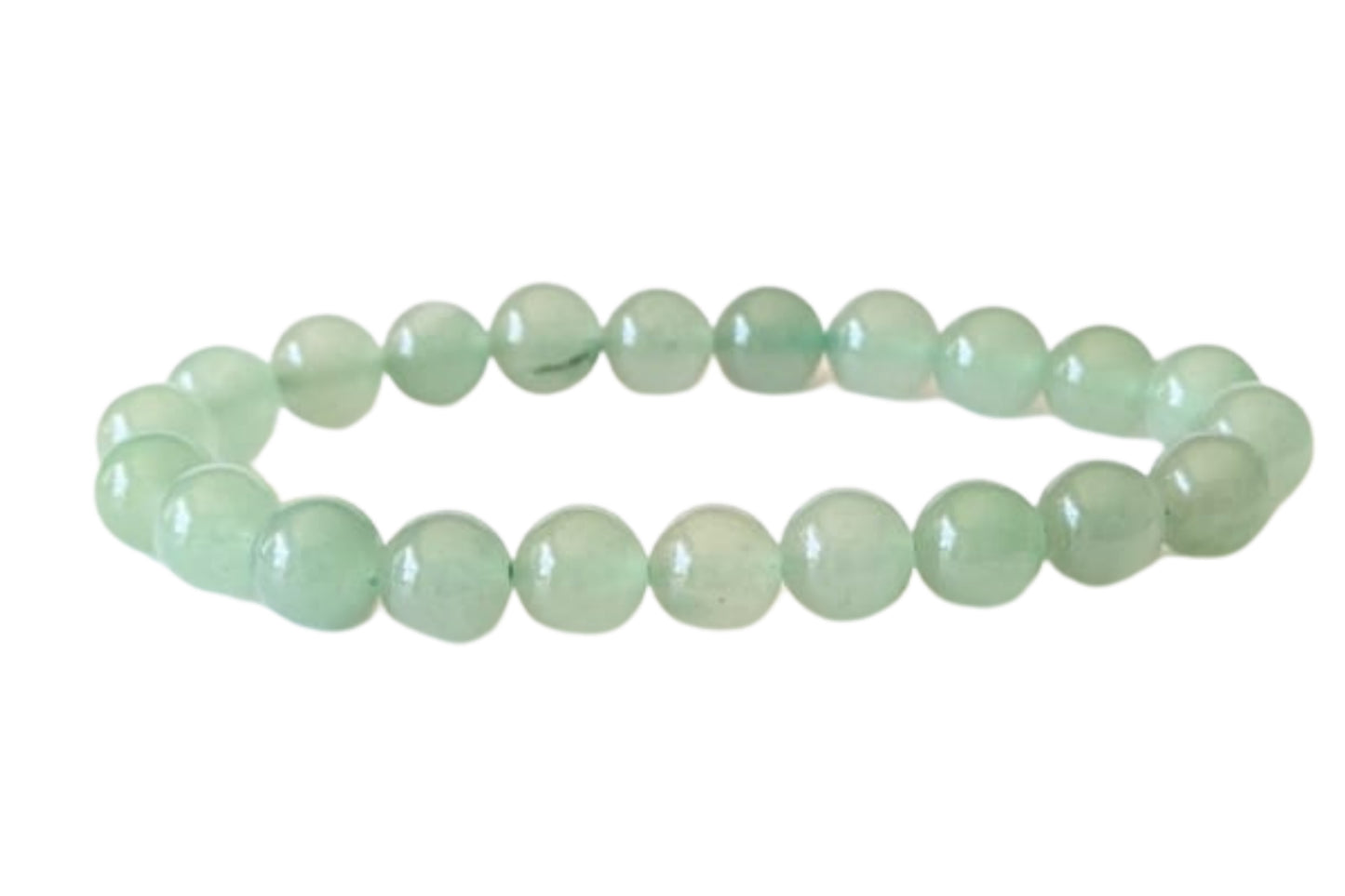 Bracelet Agate verte 8 mm