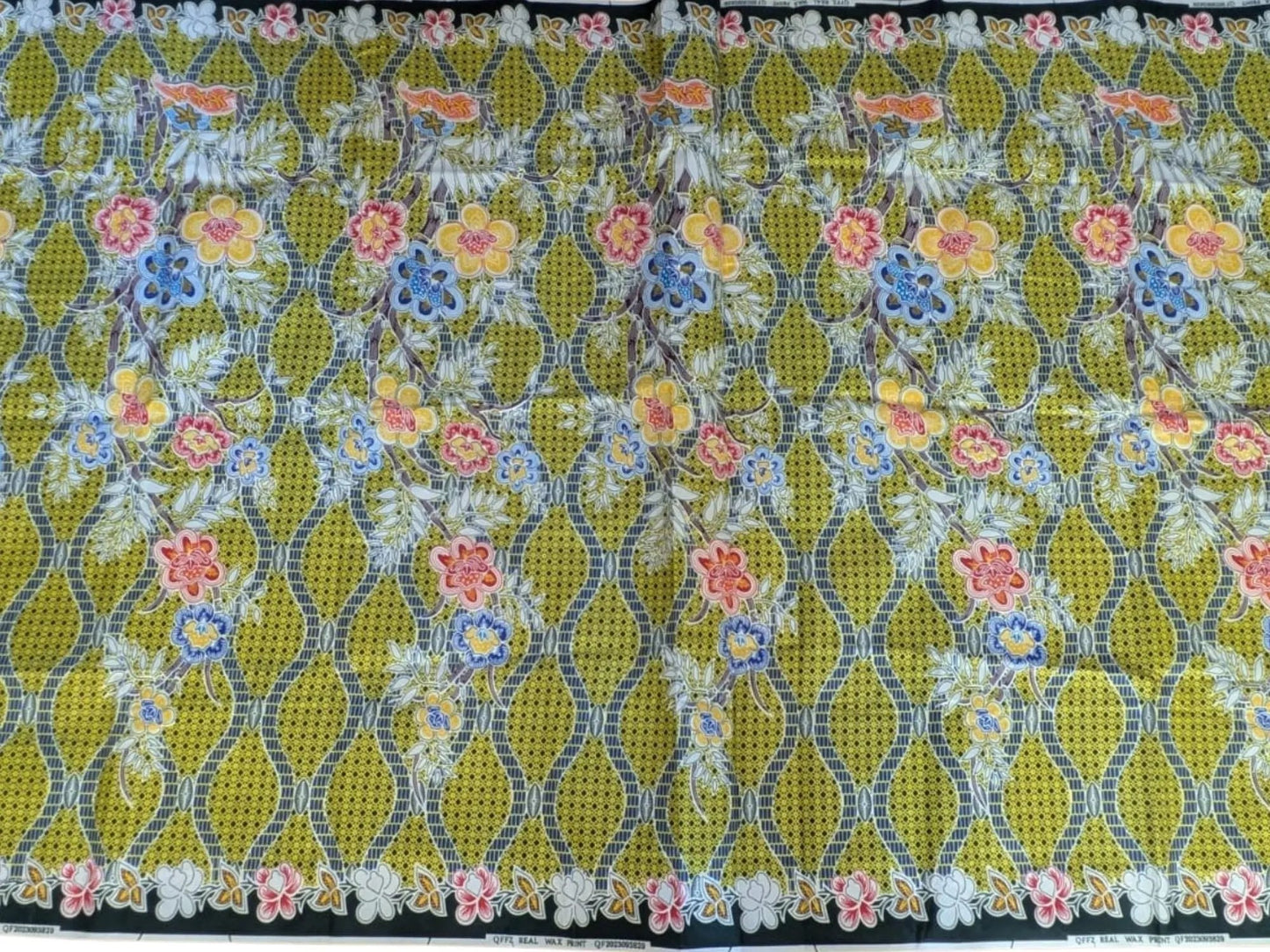 tissu wax multi fleurs