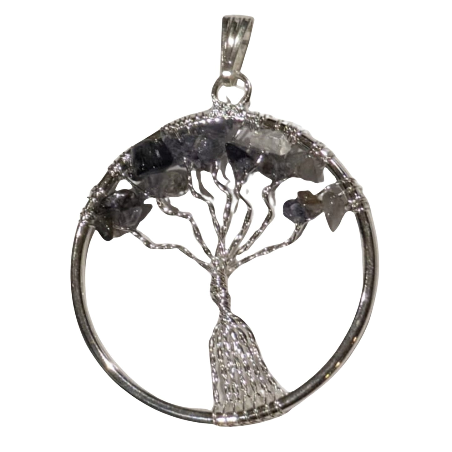 Arbre de vie iolite 3,5 cm rond