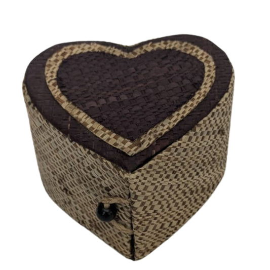 Boite a bijoux marron foncé