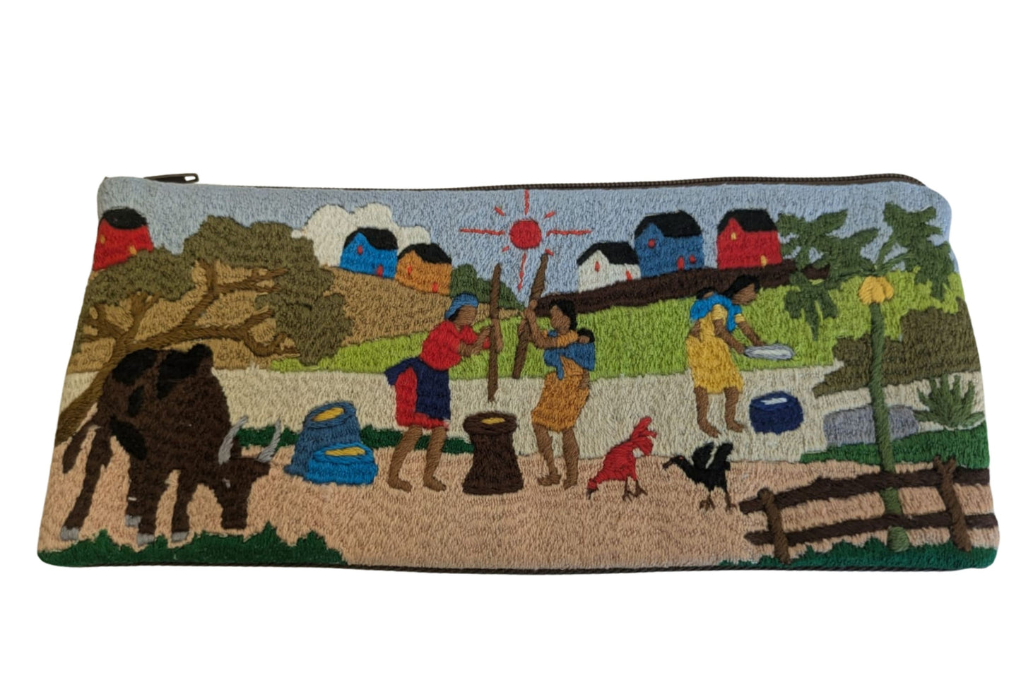 Trousse brodée T 10