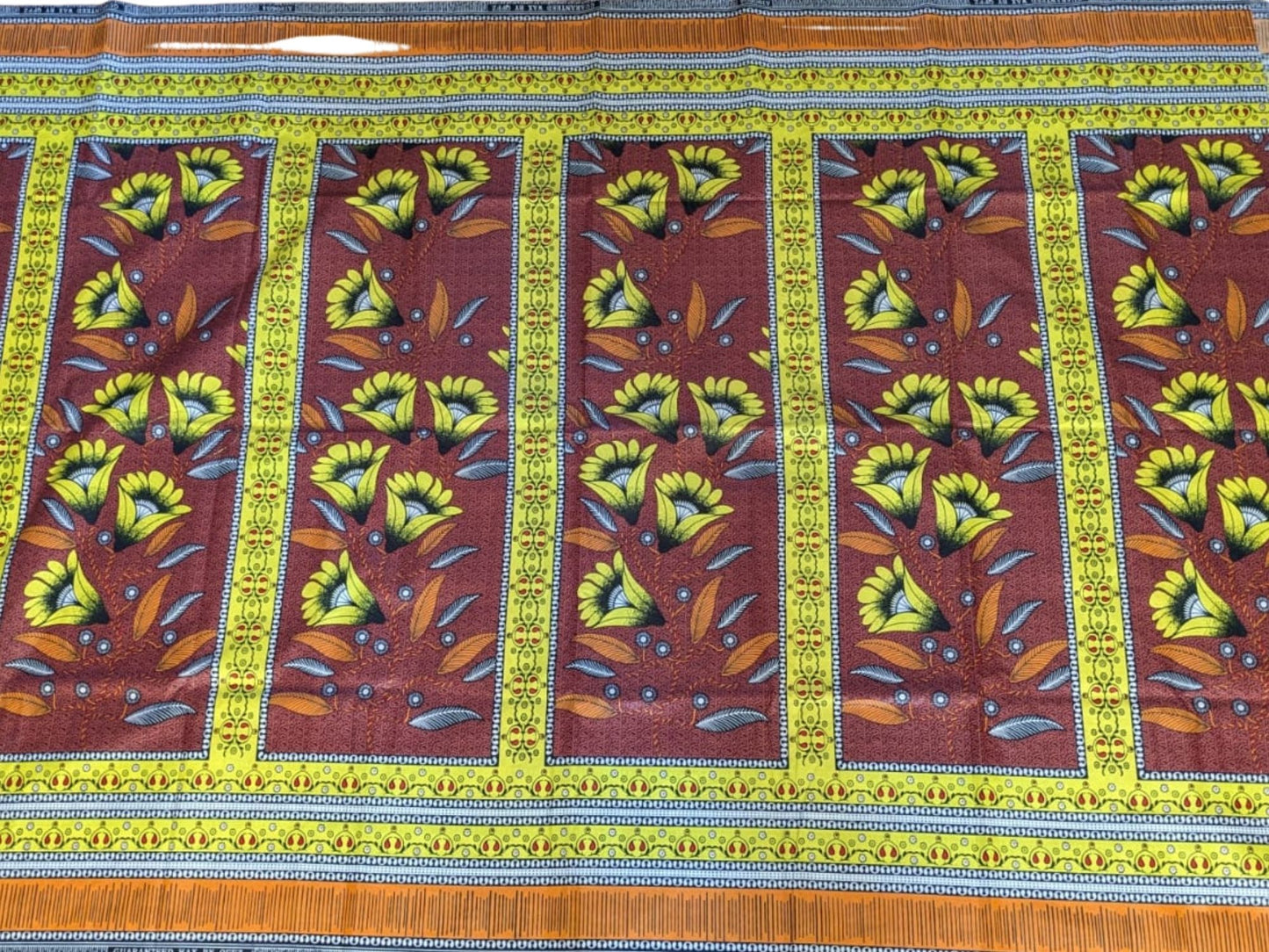 Tissu wax lys jaune