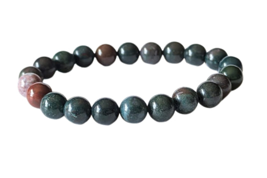 Bracelet Jaspe vert 8 mm