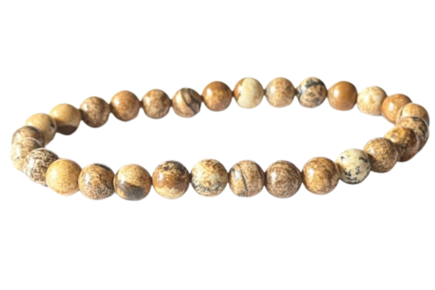 Bracelet Jaspe terre 6 mm